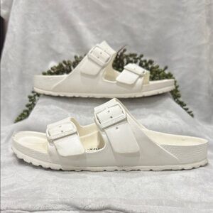 Birkenstock Classic White Slip on Sandals - Size 38